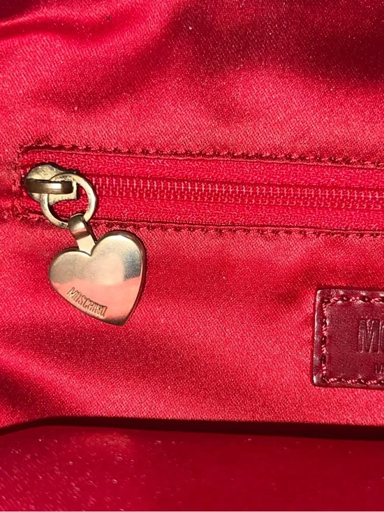 RARE Vintage Moschino Leather Bag Sailor Nautical Made In Italy Brand New No Tag - Picture 10 of 12